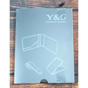 Y&G Black Red Passport Holder Wallet